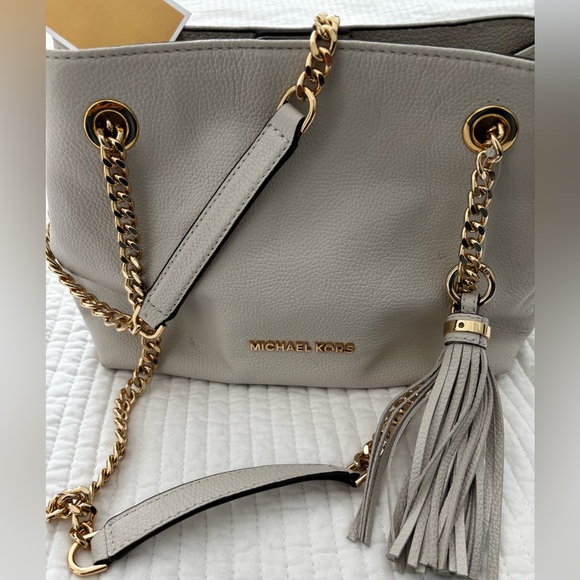 NET Michael Kors Jet set chain handbag crossbody - Picture 1 of 7